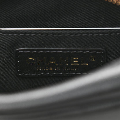Chanel Goatskin Quilted Small Casual Trip Camera Case Black 9 of 11