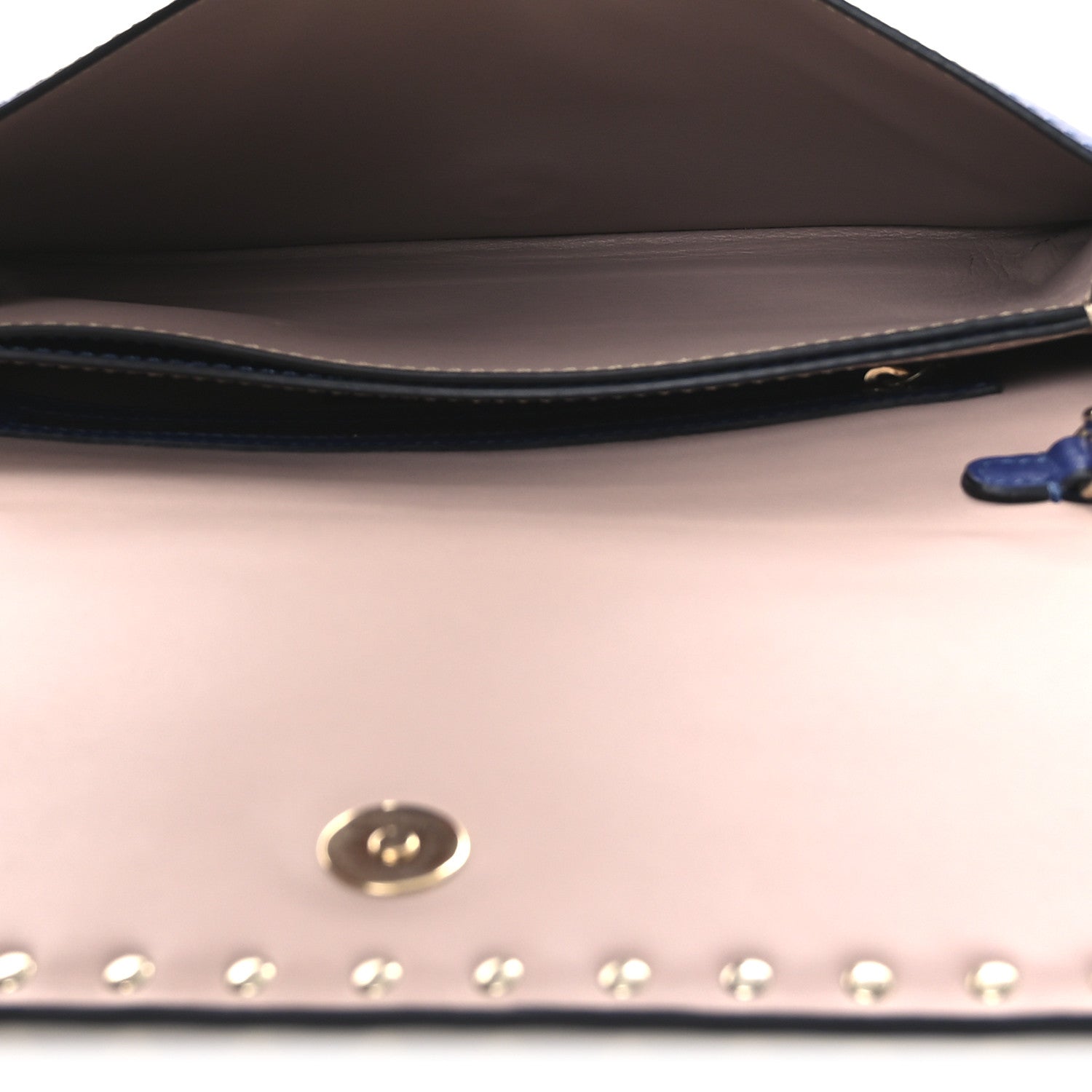 Valentino Garavani Nappa Rockstud Wristlet Clutch Blue 5 of 12