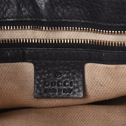 Gucci Pebbled Calfskin Medium Soho Flap Crossbody Black 6 of 11