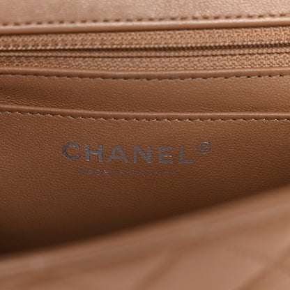 Chanel Lambskin Quilted Mini Rectangular Flap Beige 6 of 10