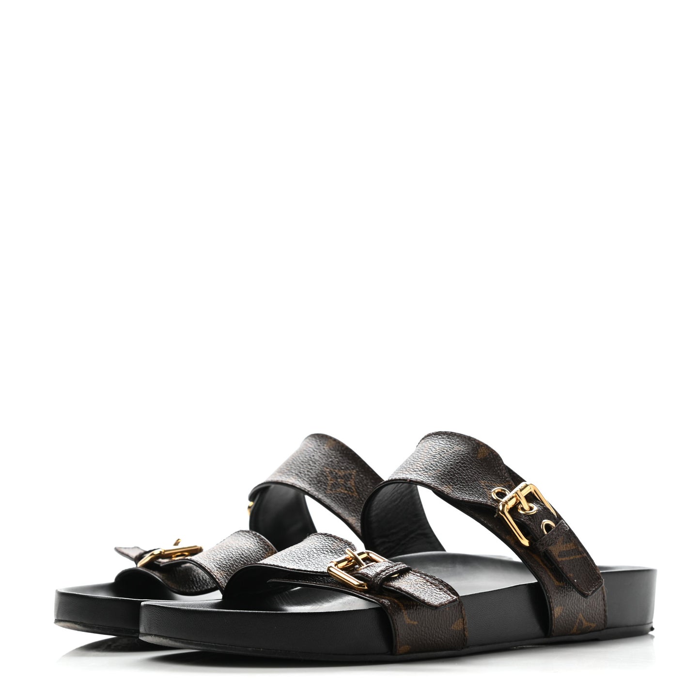 Monogram Bom Dia Mule Sandals 42 Black