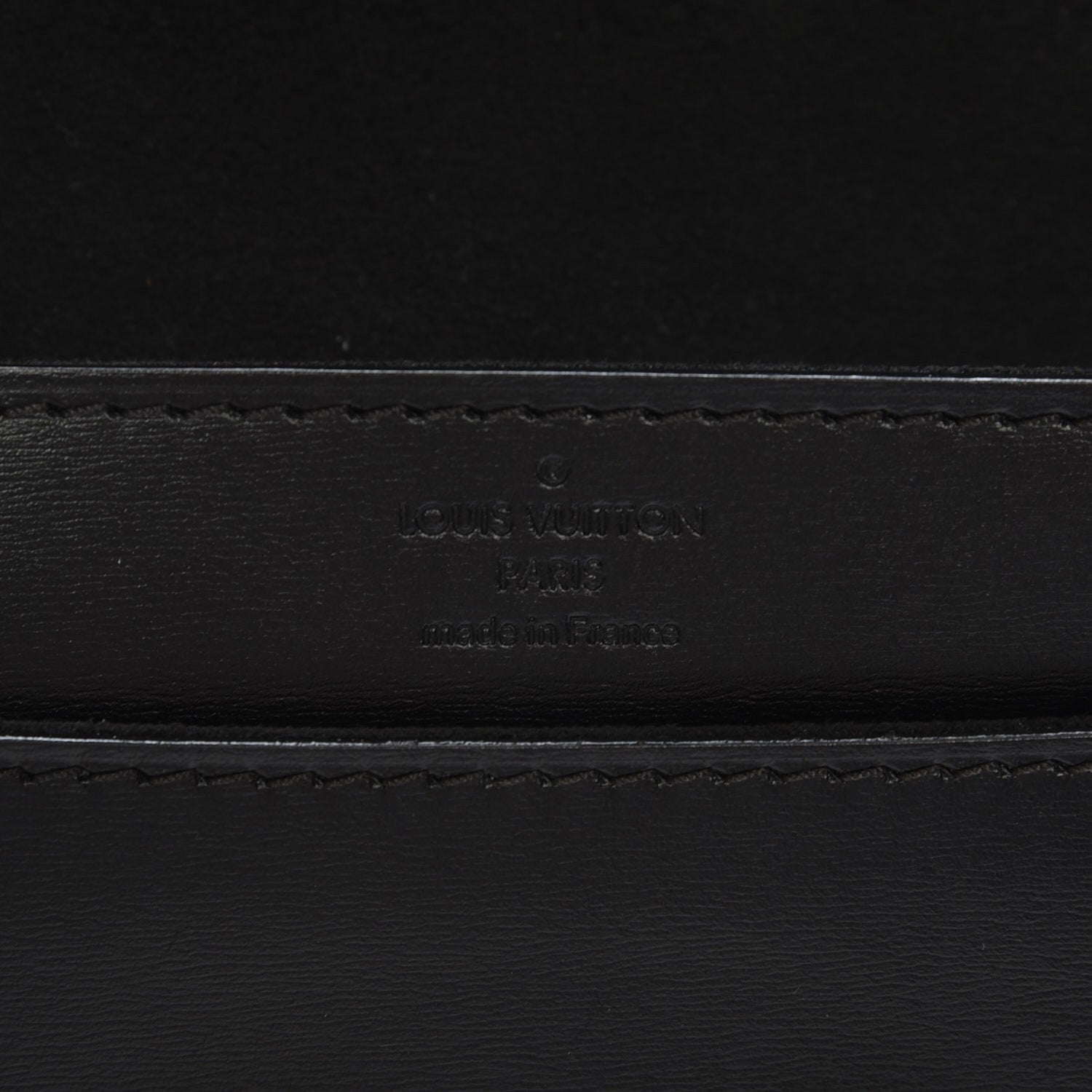 Louis Vuitton Calfskin Chain Louise GM Black 6 of 7
