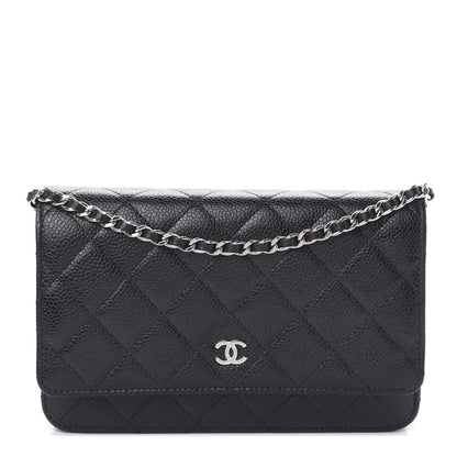 Chanel Caviar Quilted Wallet On Chain WOC Black 1 of 12