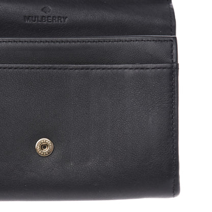 Mulberry Goatskin Bow French Wallet Black 8 of 9