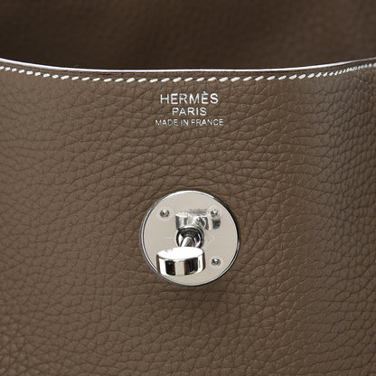 Hermes Taurillon Clemence Lindy 30 Etoupe 6 of 8