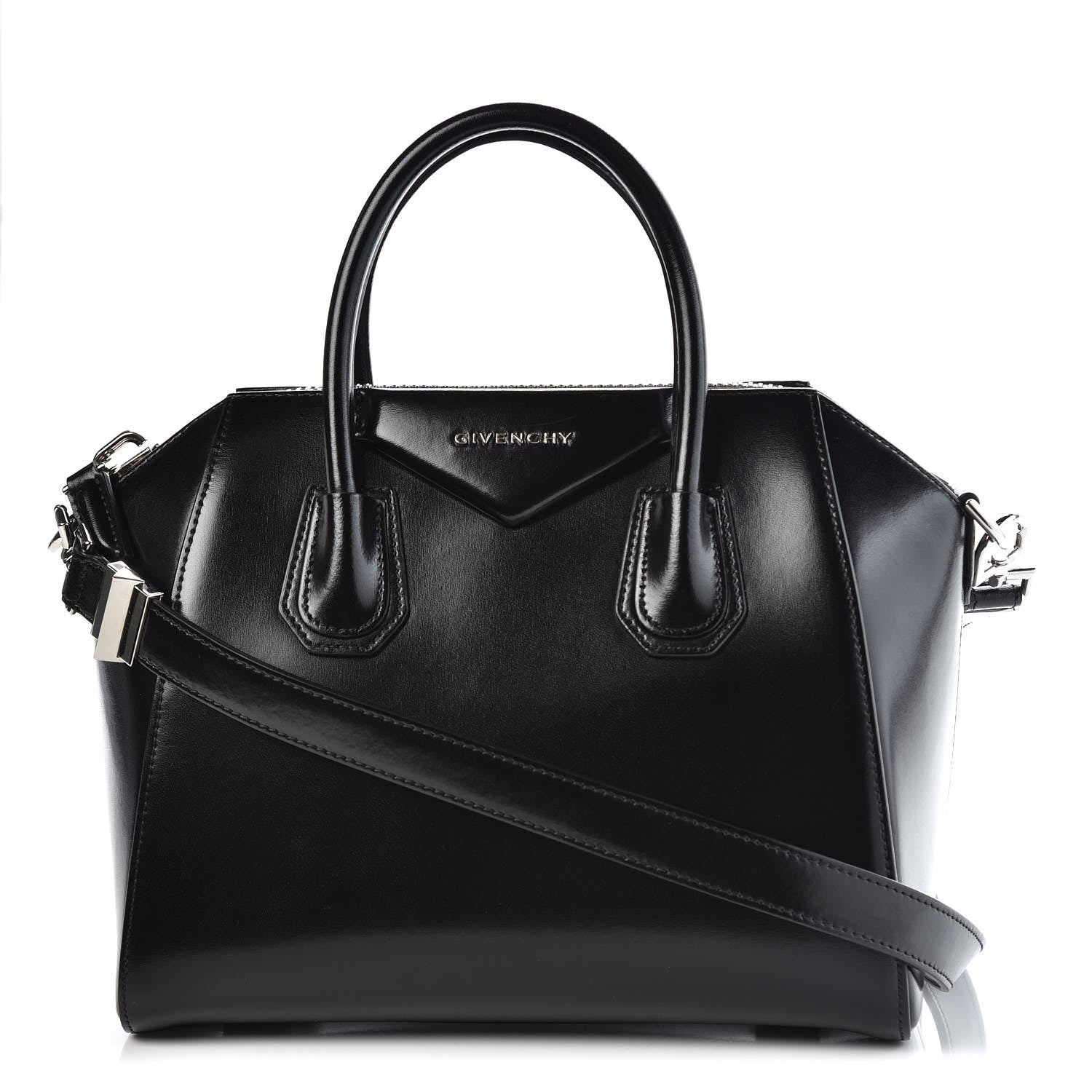 Givenchy Shiny Lord Calfskin Small Antigona Black 1 of 8