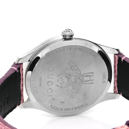 Gucci Stainless Steel Lizard 38mm G-Timeless Moonphase Star Planet Quartz Watch Black 4 of 5