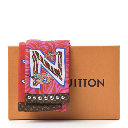 Louis Vuitton Silk Monogram ABC Bandeau Rose Pop 5 of 6