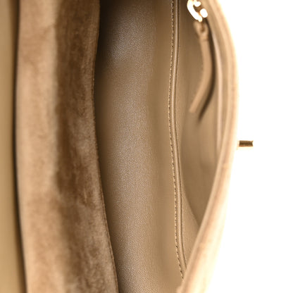 Chanel Suede Calfskin Mini Souplissimo Flap Dark Beige 4 of 10