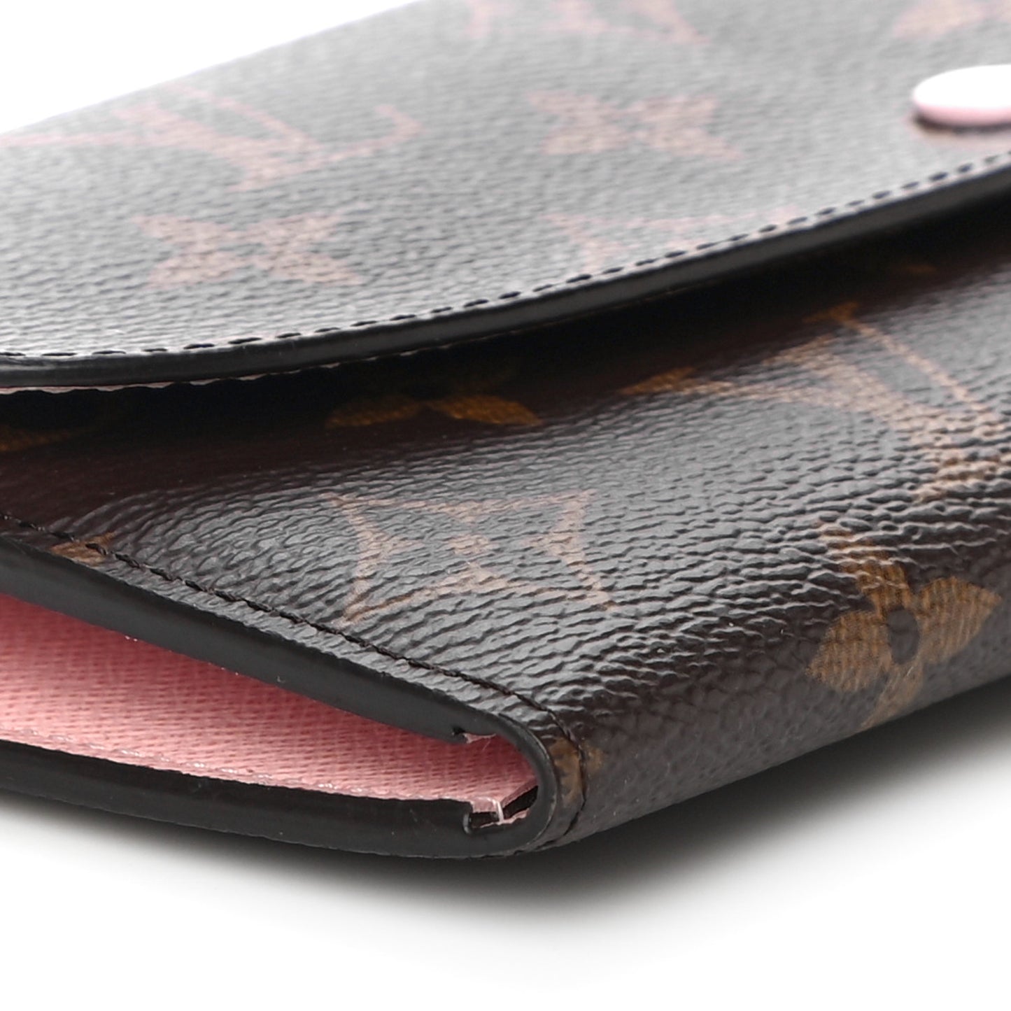 Monogram Emilie Wallet Rose Ballerine