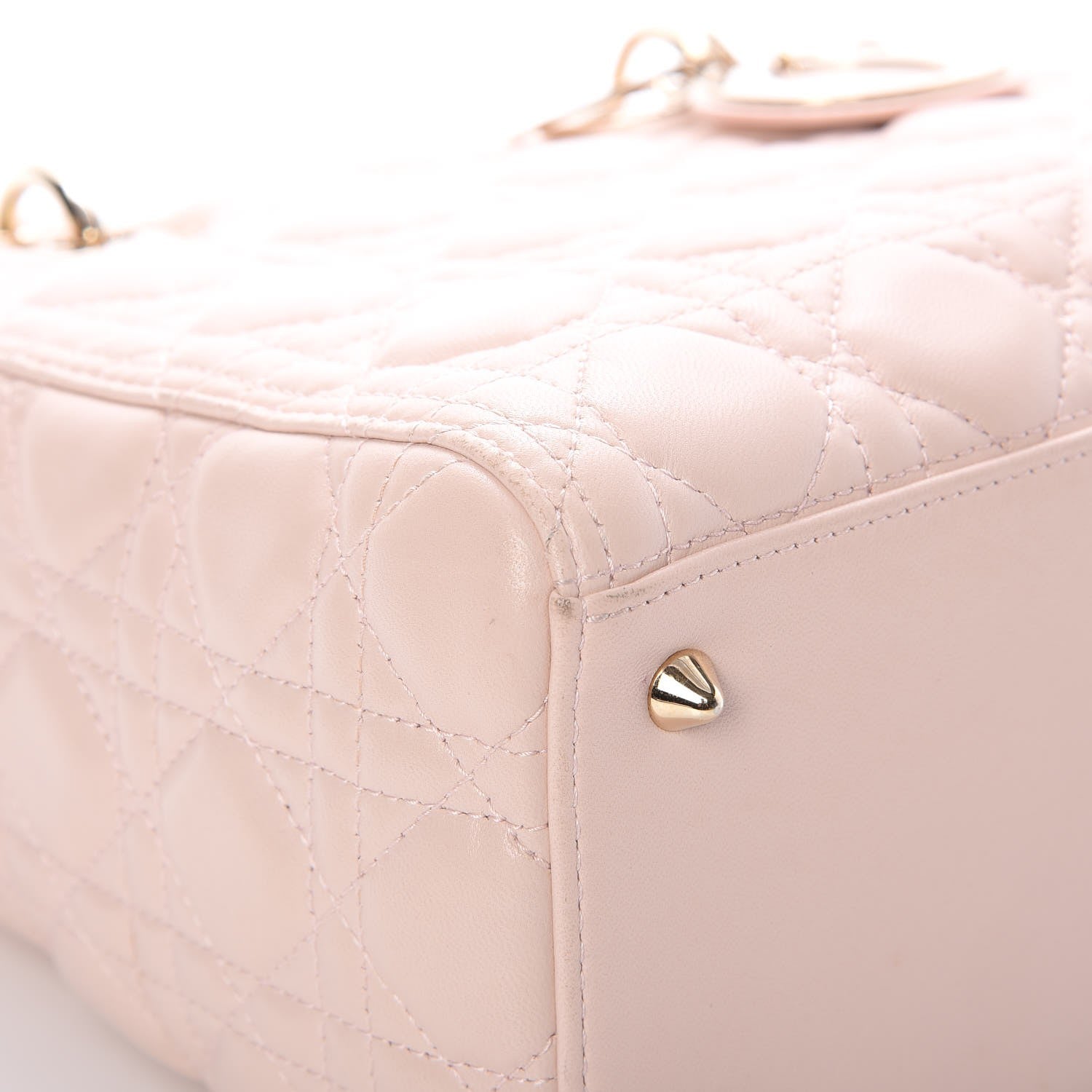 Christian Dior Lambskin Cannage Medium Lady Dior Light Pink 9 of 9