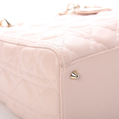 Christian Dior Lambskin Cannage Medium Lady Dior Light Pink 9 of 9