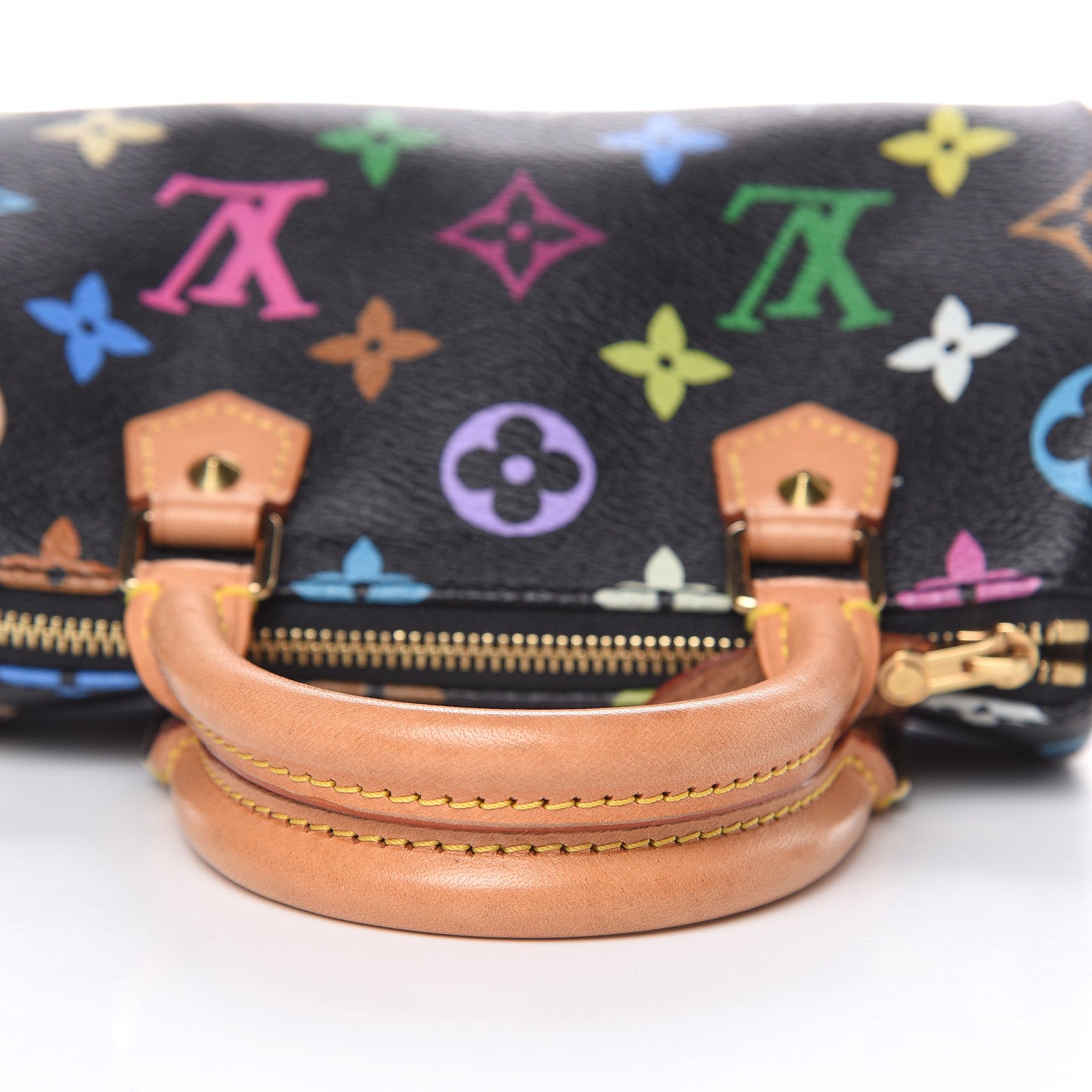 Louis Vuitton Monogram Multicolor Mini Sac HL Speedy Black 11 of 11
