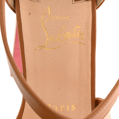 Christian Louboutin Nappa Loubi Bee Alta 130 Sandals 37 Nude 8 of 13