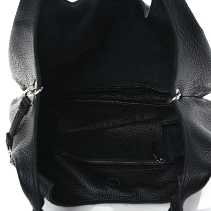 Bottega Veneta Grained Calfskin Large Campana Black 5 of 8