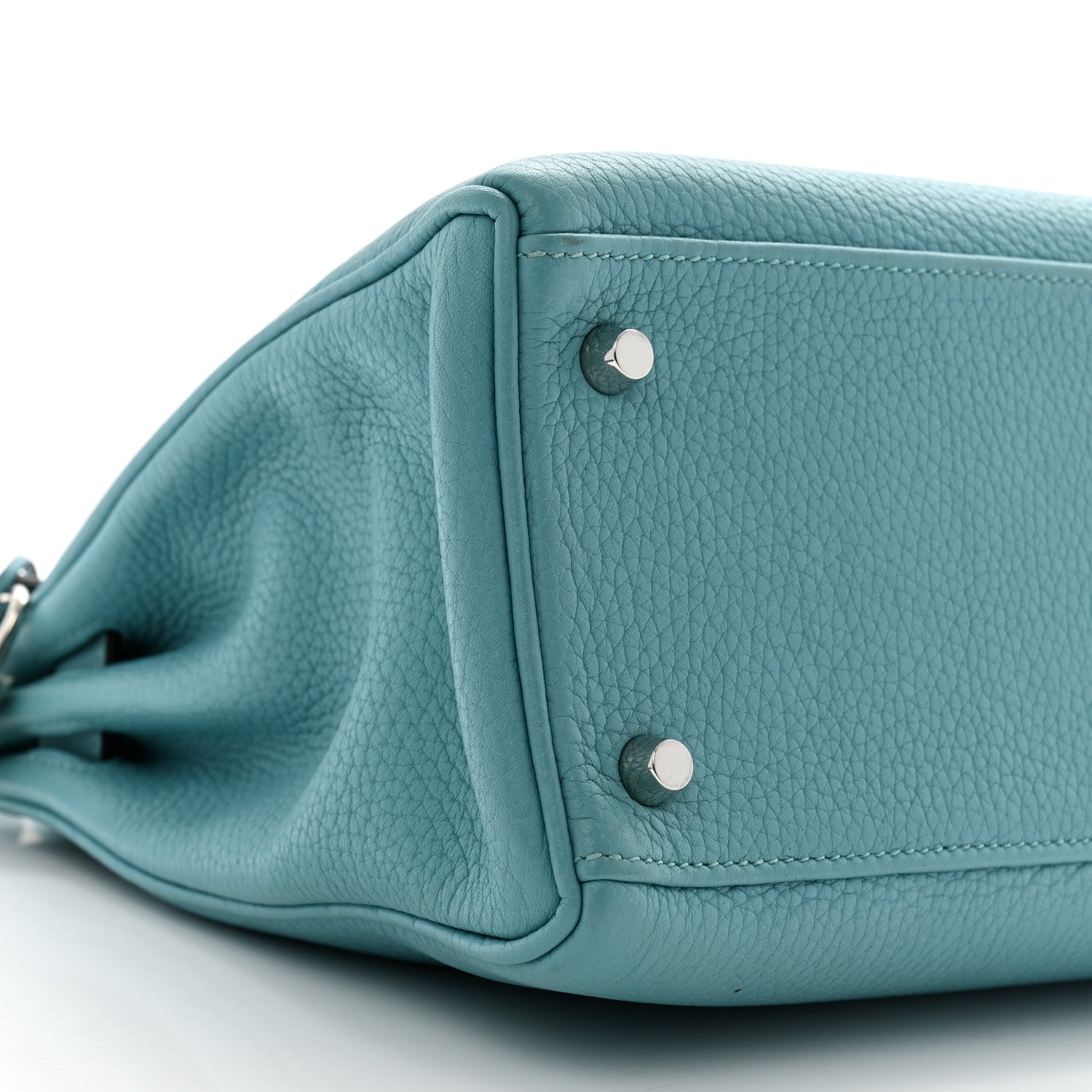 Hermes Taurillon Clemence Kelly Retourne 28 Turquoise 9 of 15