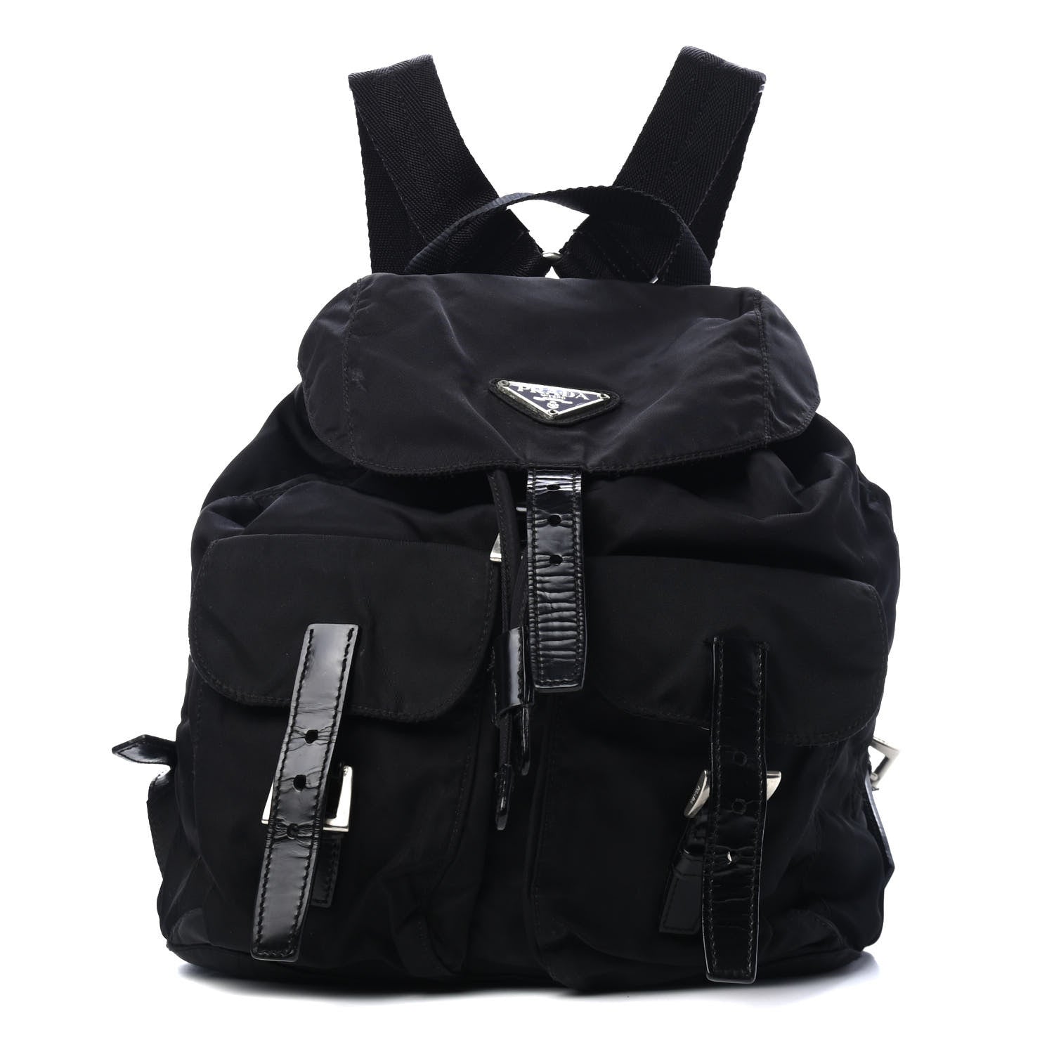 Prada Tessuto Nylon Vela Small Backpack Black 1 of 4