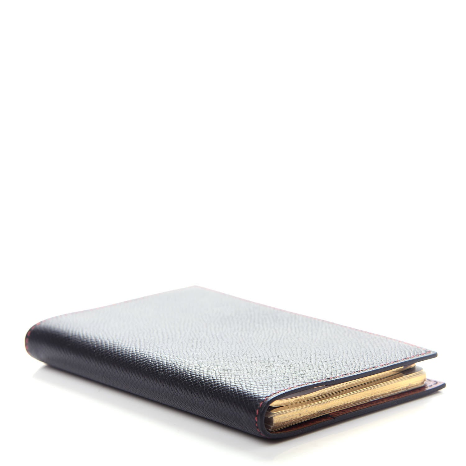 Hermes Courchevel Globe Trotter PM Agenda Cover Black Rouge Vif 4 of 9