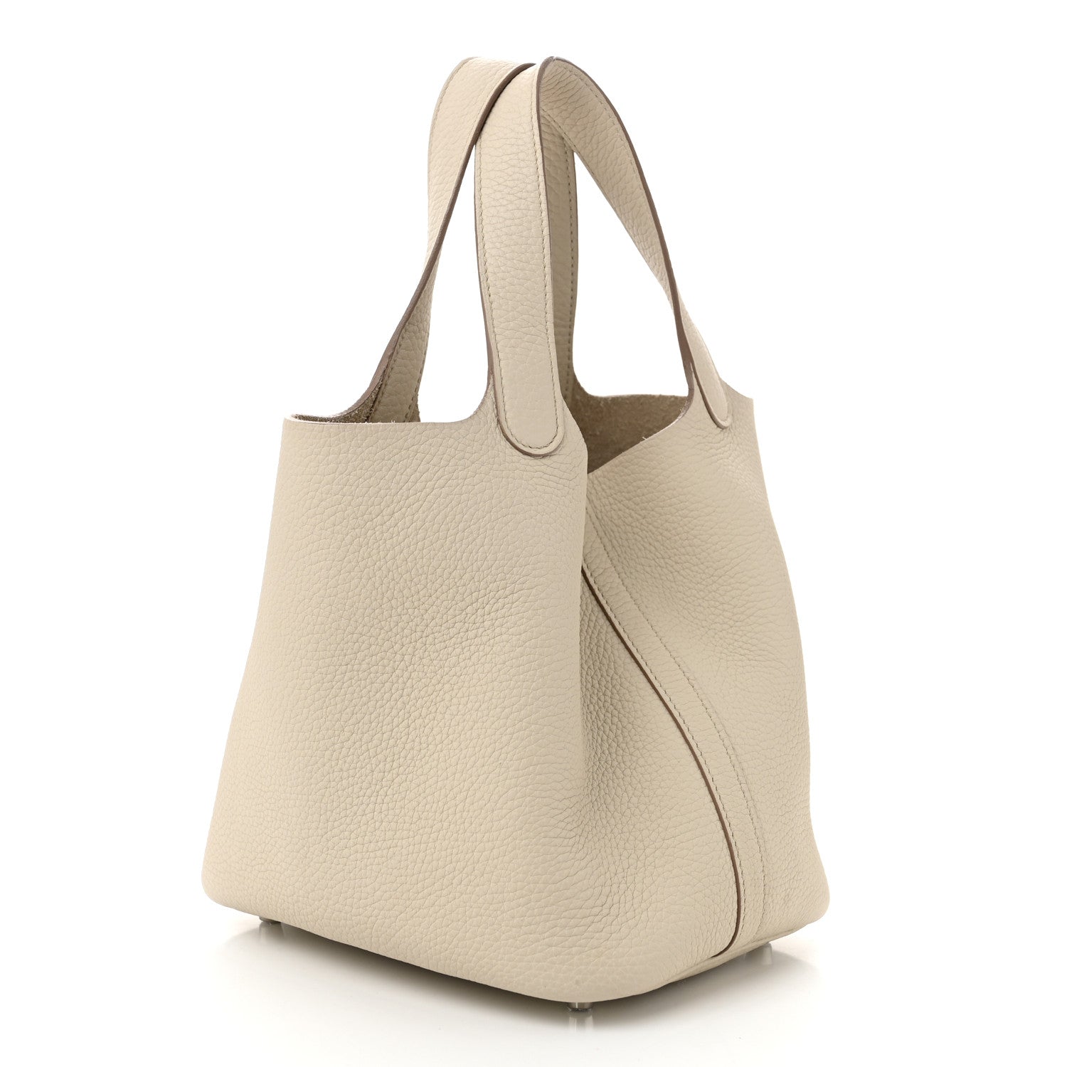 Hermes Taurillon Clemence Picotin Lock 18 PM Beton 3 of 11