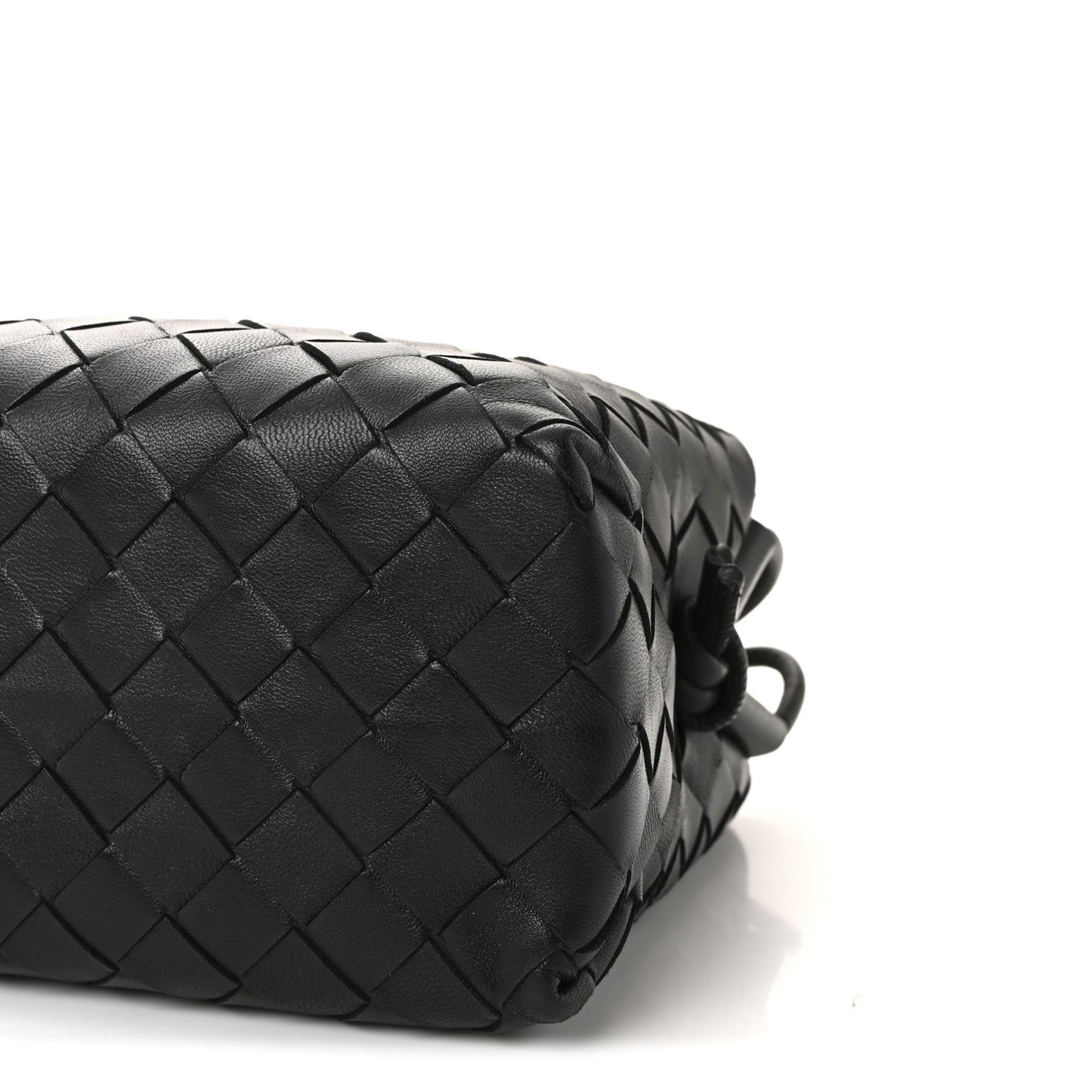 Nappa Intrecciato Small Loop Camera Bag Black