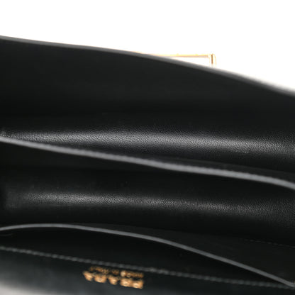 Prada City Calfskin Sidonie Small Chain Crossbody Bag Black 5 of 10
