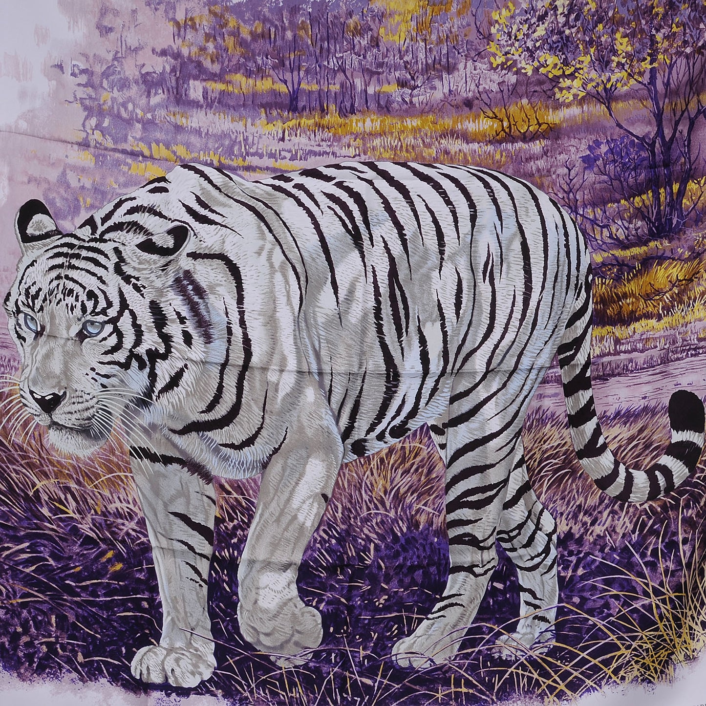 Silk Tigre du Bengale Scarf 90
