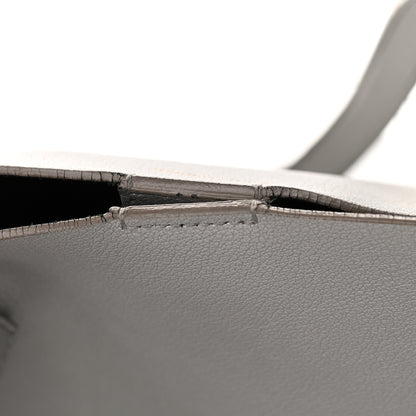 Saint Laurent Metallic Calfskin Large Shopping Tote Silver 14 of 21