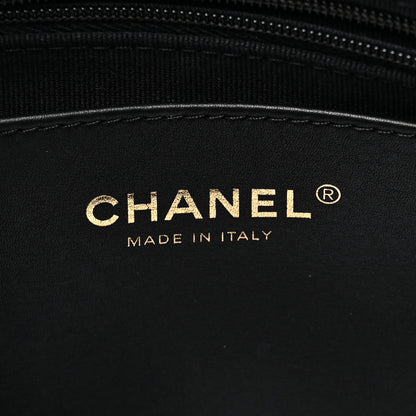 Chanel Shiny Lambskin Quilted Trendy Pockets Hobo Black Black 6 of 10