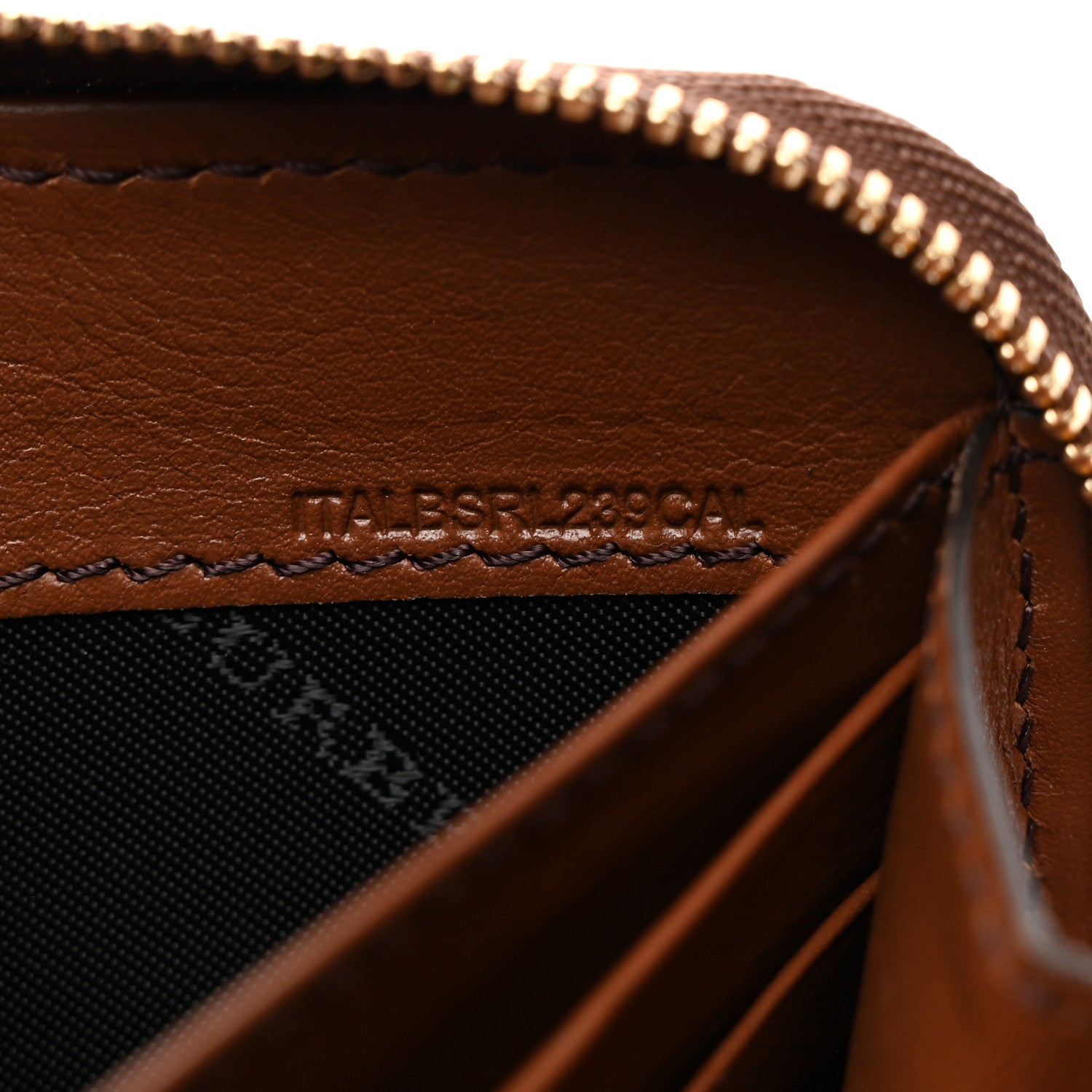 Burberry Calfskin House Check Elmore Zip Around Wallet Tan 8 of 8