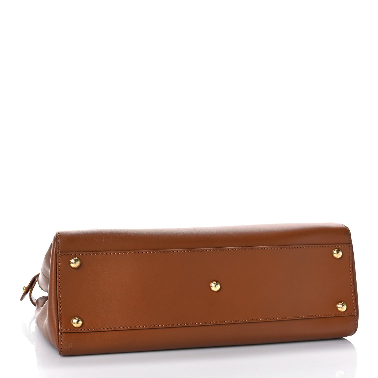 Vitello Morgan Shiny Nappa Medium Peekaboo Iconic Satchel Cuoio Piombo