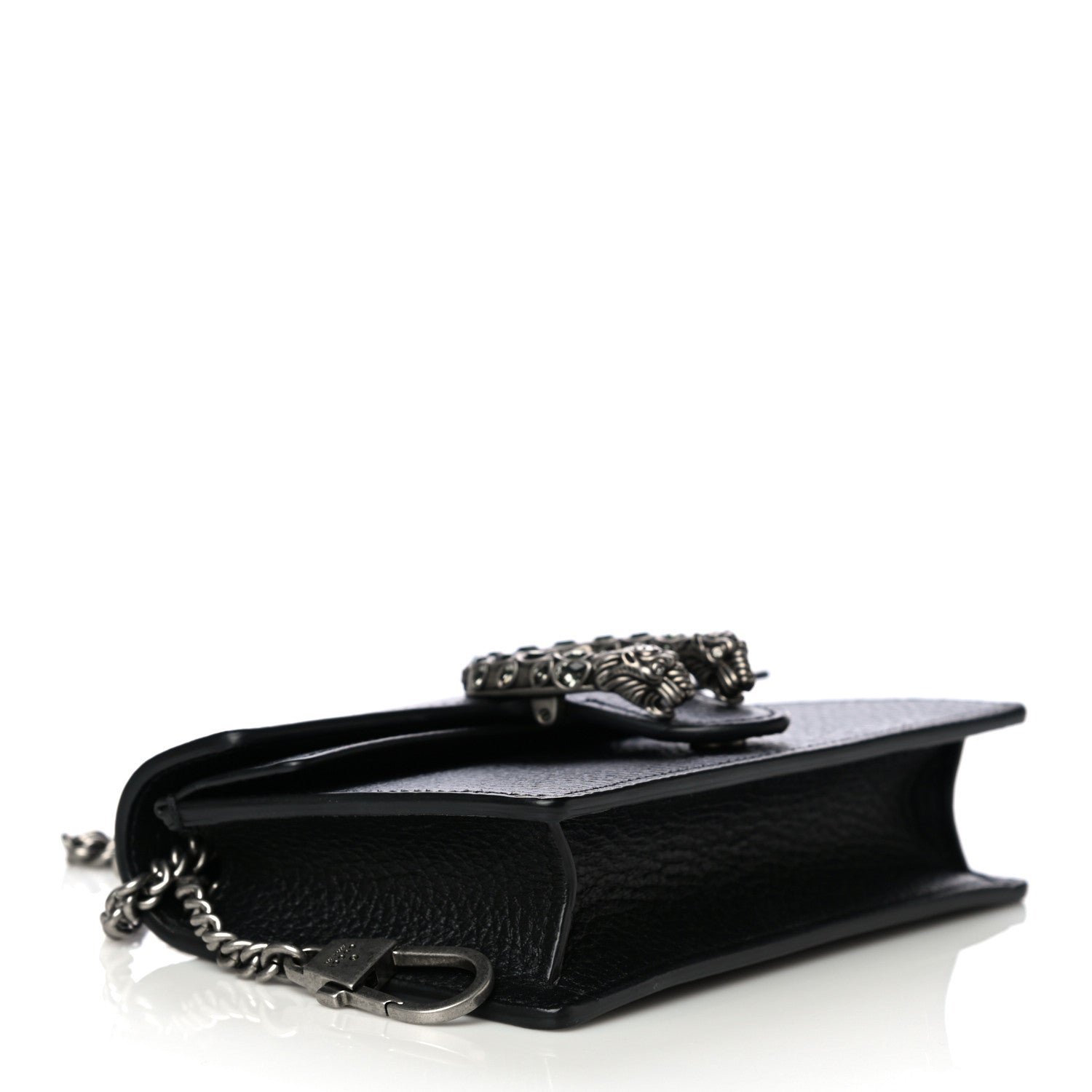 Gucci Calfskin Super Mini Dionysus Shoulder Bag Black 3 of 8