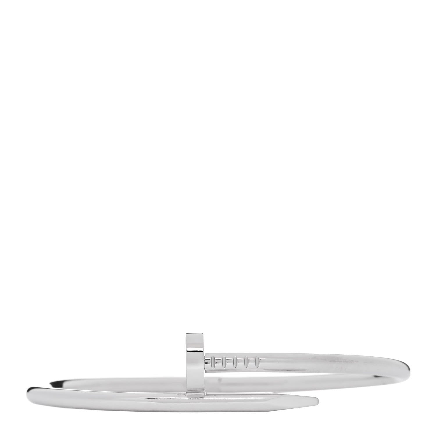 Cartier 18K White Gold Juste Un Clou Bracelet 19 1 of 5