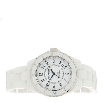 Chanel Stainless Steel Ceramic 38mm J12 Automatic Watch White 2 of 5