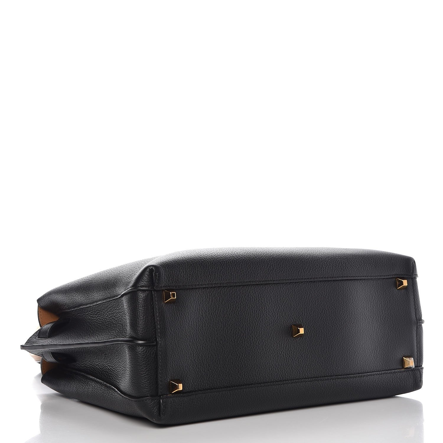 MCM Grained Calfskin Large Milla Tote Black 5 of 14