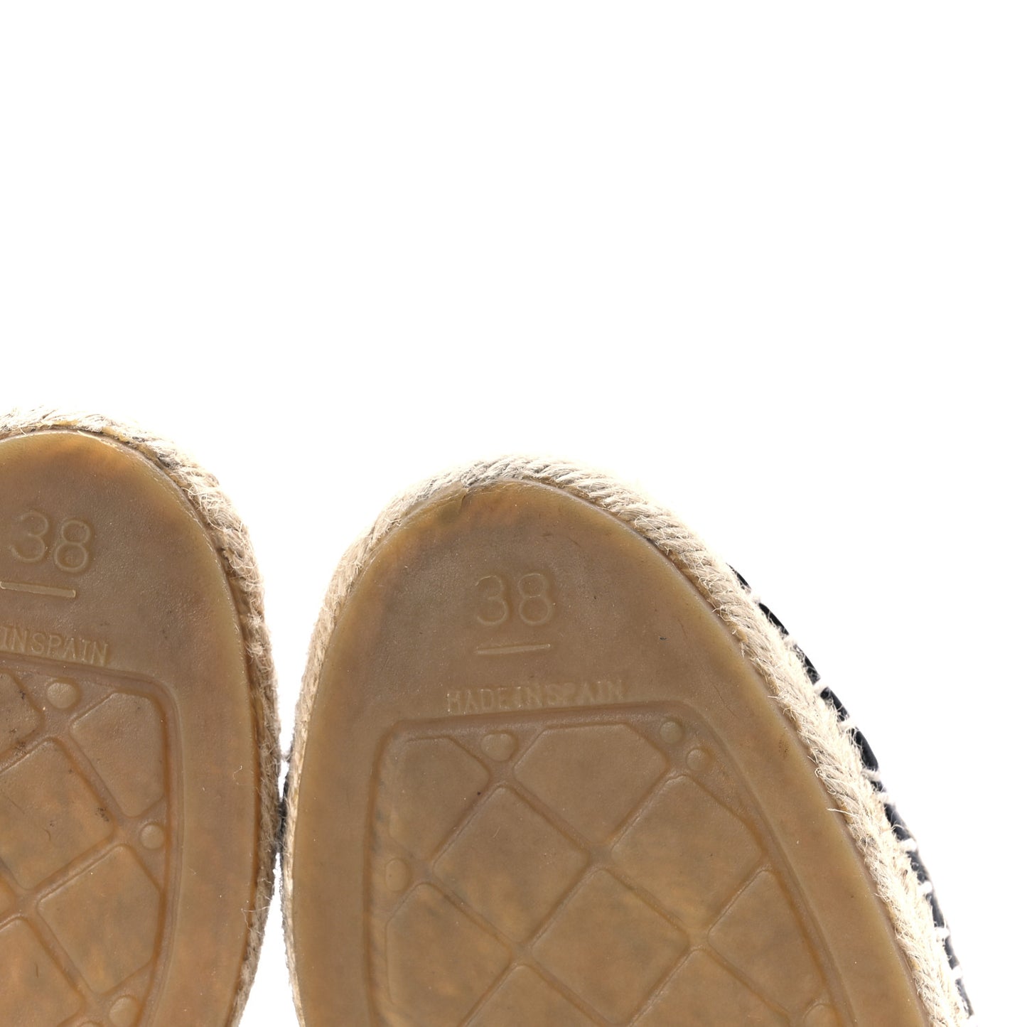 Lambskin CC Espadrilles 38 Black
