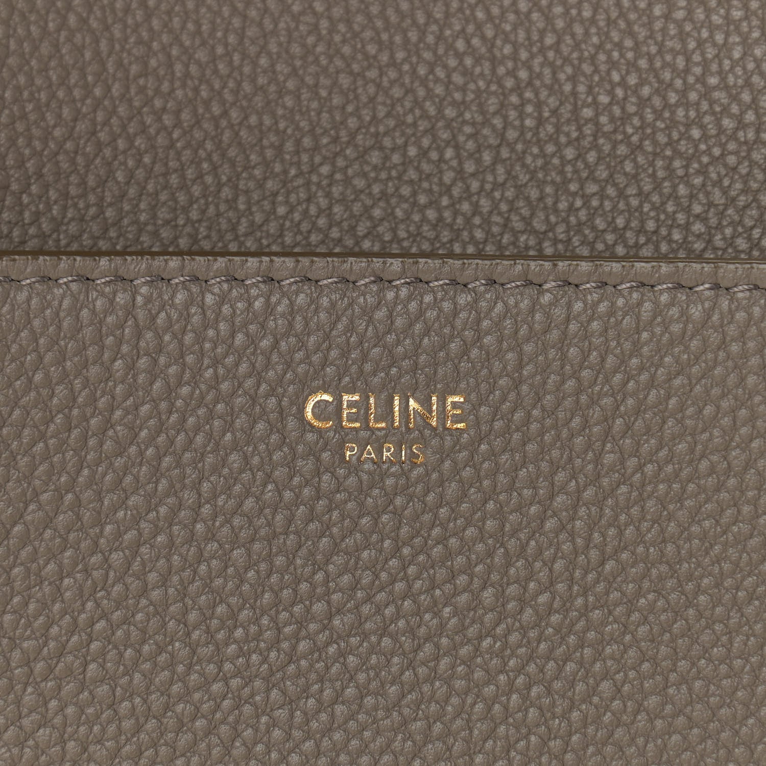 Celine Soft Grained Calfskin Sangle Bucket Bag Taupe 6 of 11