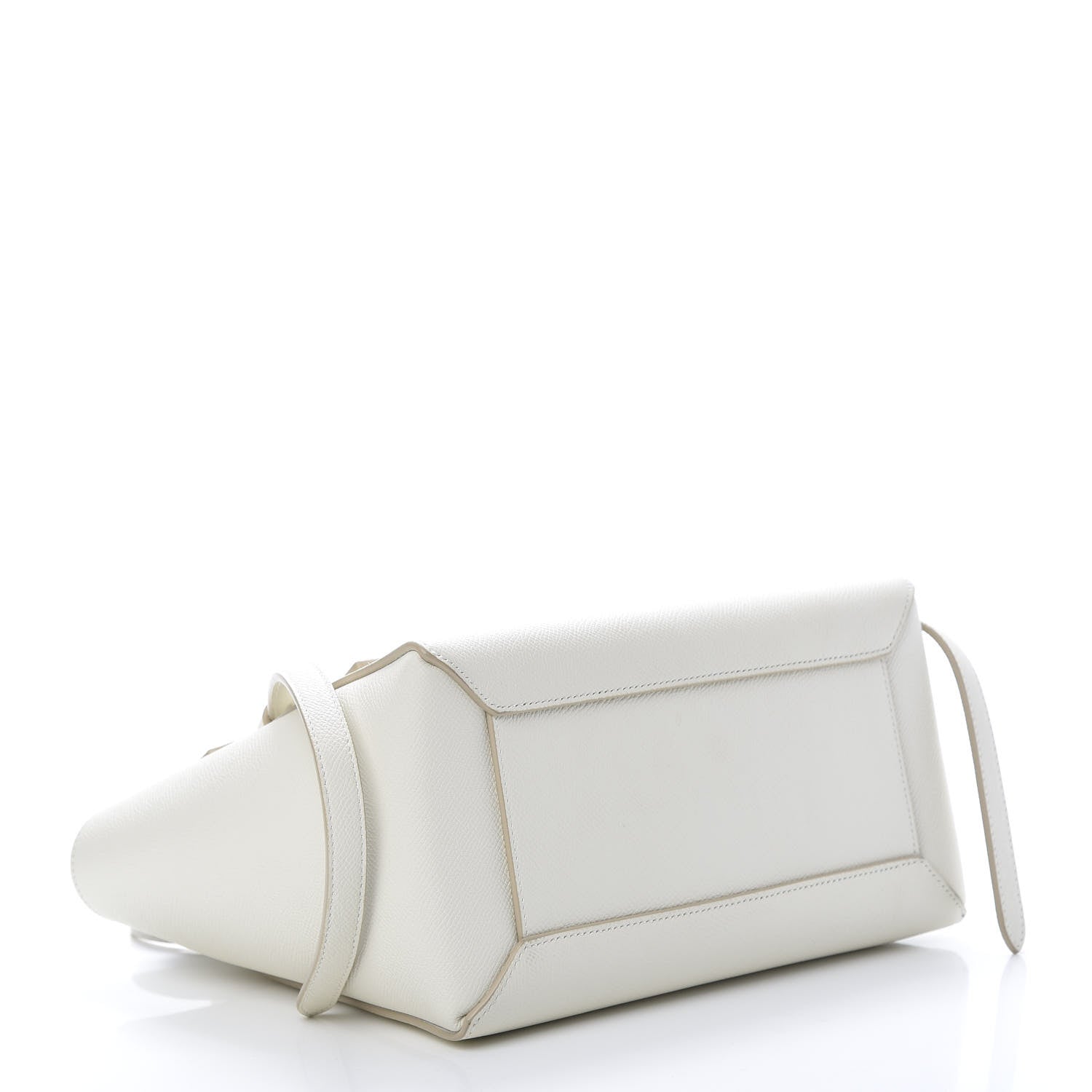 Celine Grained Calfskin Micro Belt Bag White 3 of 12