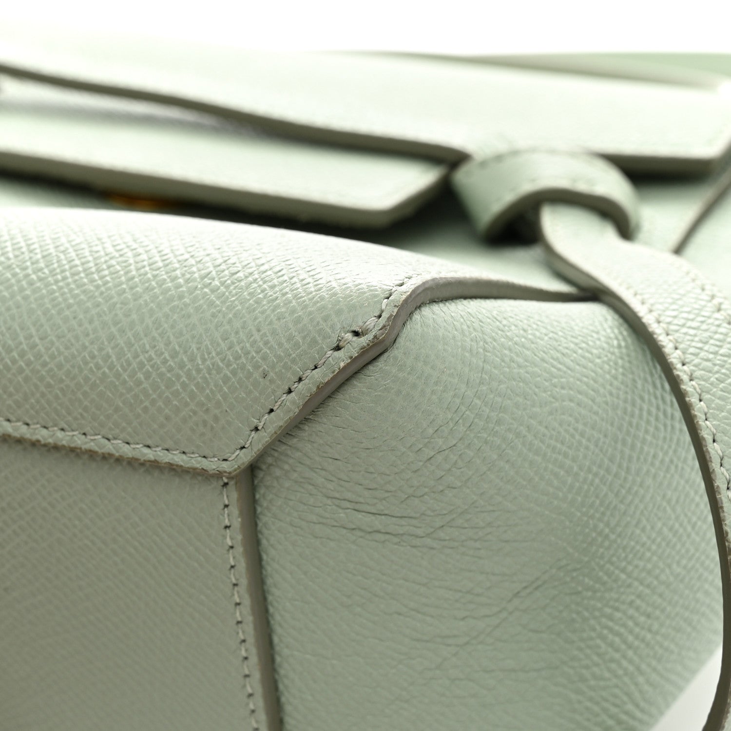 Celine Grained Calfskin Nano Belt Bag Ice Mint 10 of 11