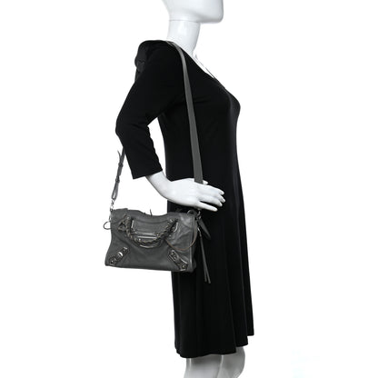 Balenciaga Chevre Silver Metallic Edge Hardware Mini City Gris Acier 2 of 10