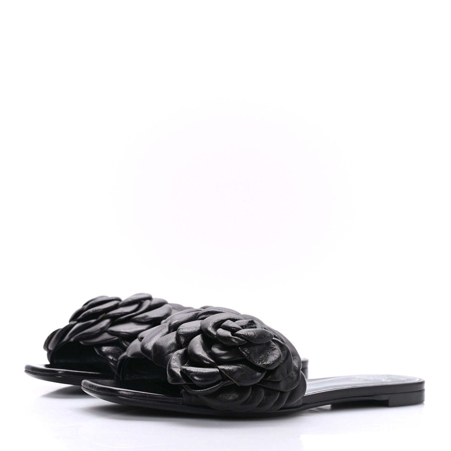 Valentino Garavani Nappa Atelier 03 Rose Edition Slide Sandals 37 Black 3 of 8