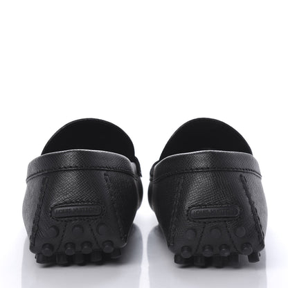 Louis Vuitton Taiga Hockenheim Moccasin Loafers Black 8.5 5 of 9
