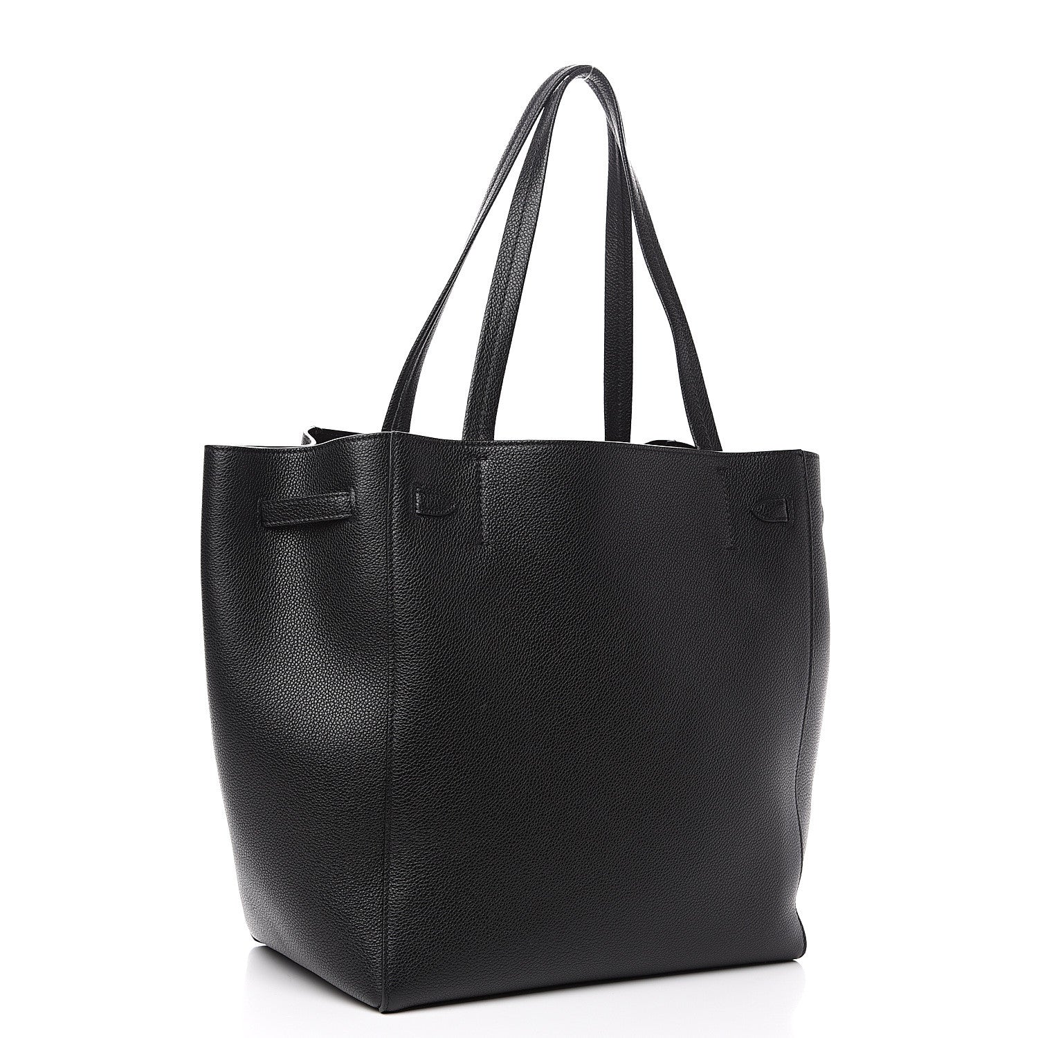 Celine Soft Grained Calfskin Small Belt Cabas Phantom Black 2 of 10