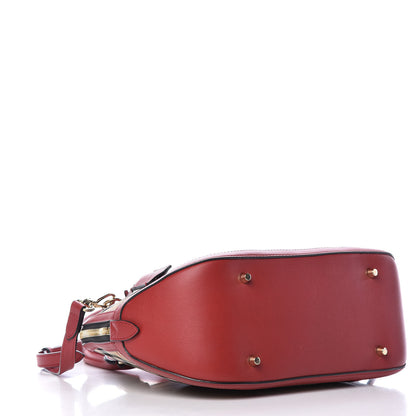 Burberry Horseferry Check Small Orchard Bowling Bag Honey Parade Red 4 of 9
