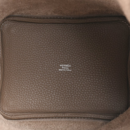 Hermes Taurillon Clemence Picotin Lock 18 PM Etoupe 5 of 10