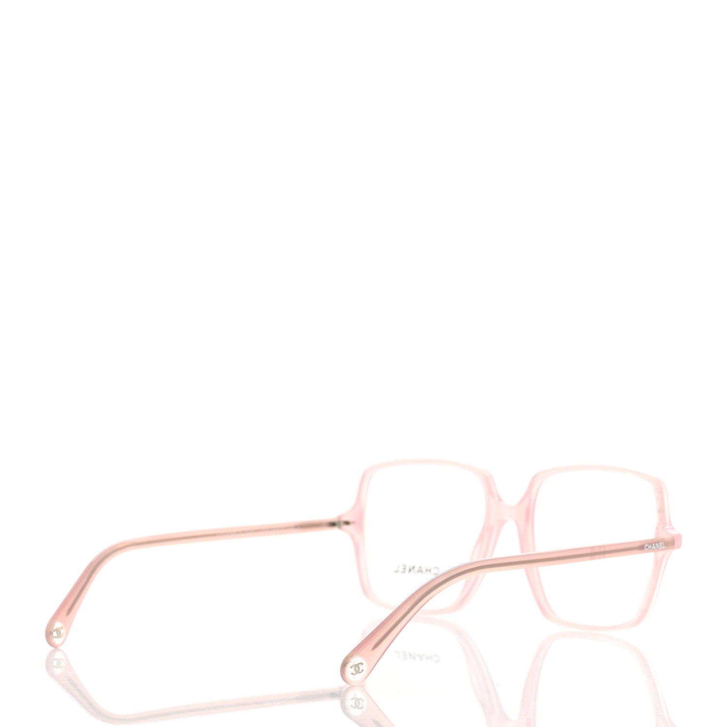 Chanel Acetate Square Eyeglasses 3448 Light Pink 4 of 7