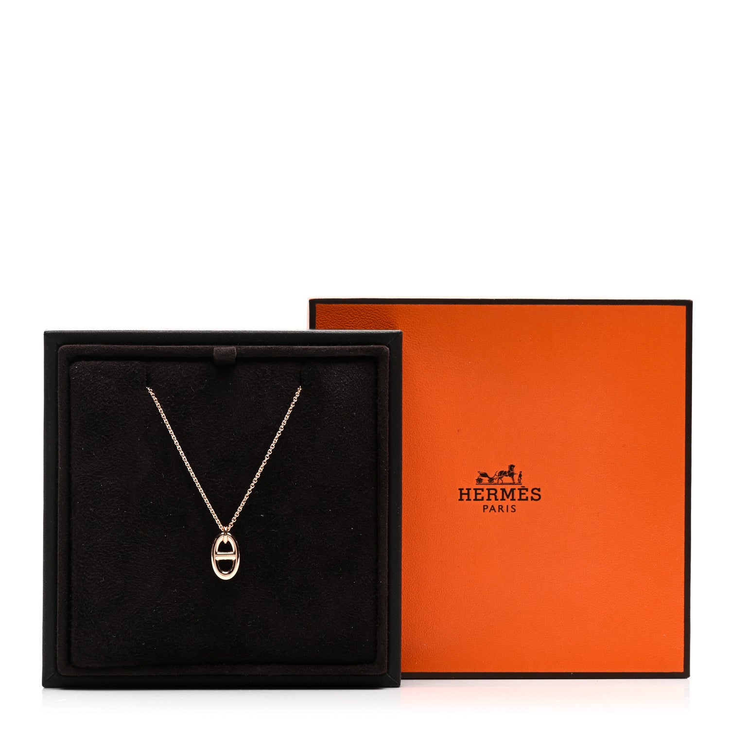 Hermes 18K Rose Gold PM Farandole Pendant Necklace 5 of 5