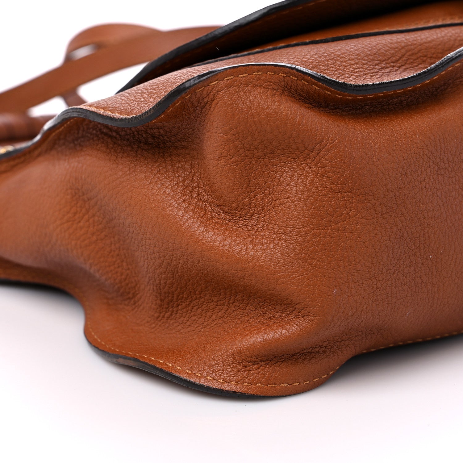 Chloe Calfskin Medium Marcie Satchel Tan 8 of 15