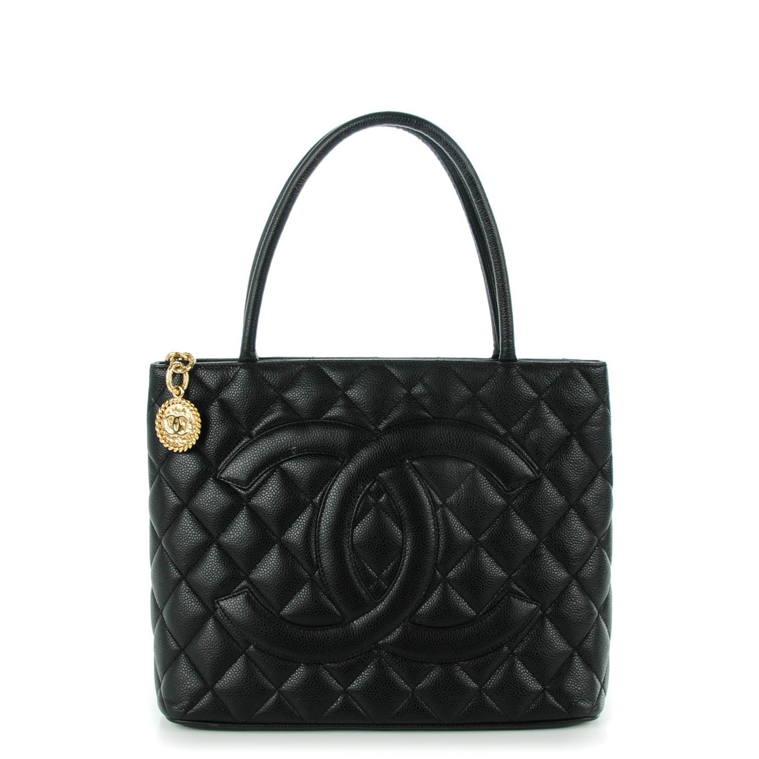 Chanel Caviar Quilted Medallion Tote Black 1 of 7