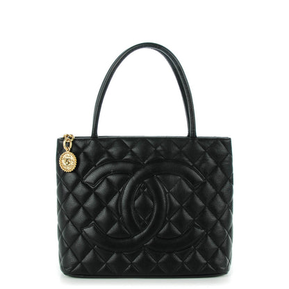 Chanel Caviar Quilted Medallion Tote Black 1 of 7