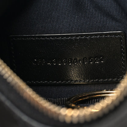 Saint Laurent Calfskin Matelasse Monogram Key Pouch Black 7 of 8